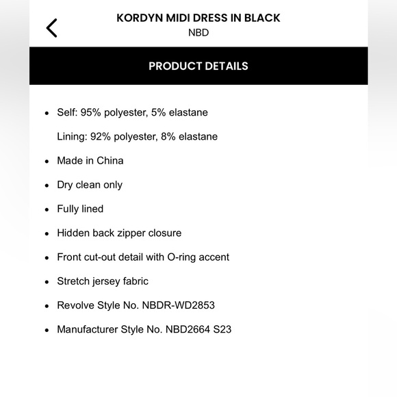 SOLD OUT NBD Kordyn Midi Dress - Picture 3 of 4